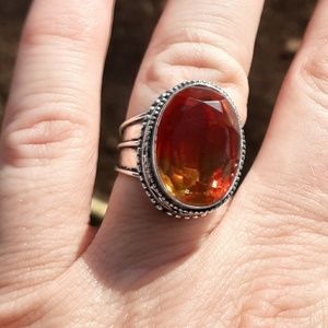 New Ametrine Silver Ring.